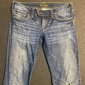 BARELY WORN Silver Jeans - Women’s size 28/31